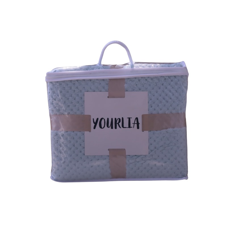 Packaged Textured Fleece Blanket
